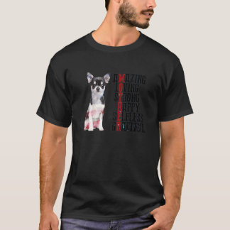 T-shirt Chihuahua Extraordinaire Aimer Forte Joyeuse Gra I