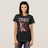 T-shirt Chihuahua Floral Chihuahua Mama (Devant entier)