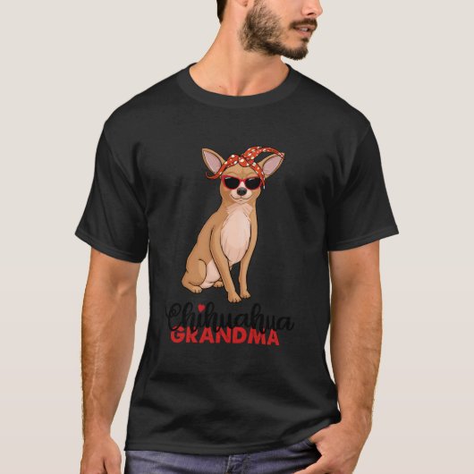 T-shirt Chihuahua Grandma (Devant)