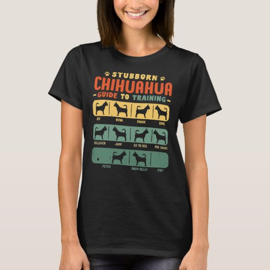 T-shirt Chihuahua Guide De Formation (Devant)