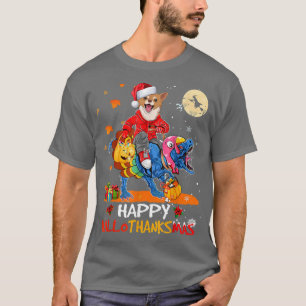 T-shirt Chihuahua Hallothanksmas Halloween Thanksgiv