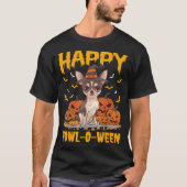 T-shirt Chihuahua Halloween Chien Howl (Devant)