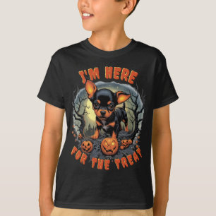 T-shirt Chihuahua Halloween Kids Tee : Spooktacular Fun