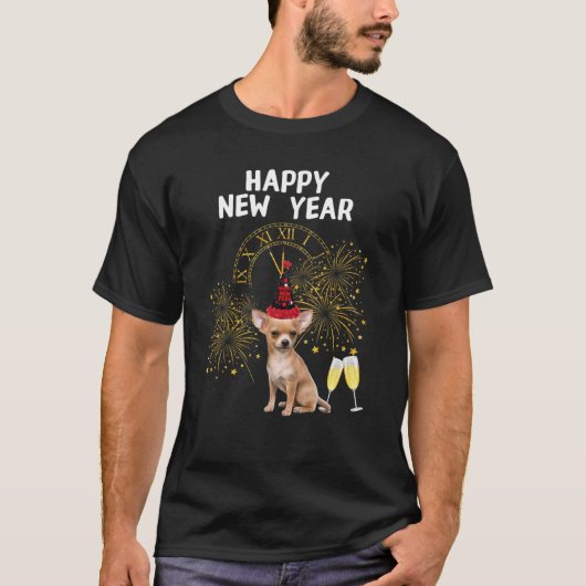 T-shirt Chihuahua Joyeux Noël 2020 Et Bonne Année (Devant)