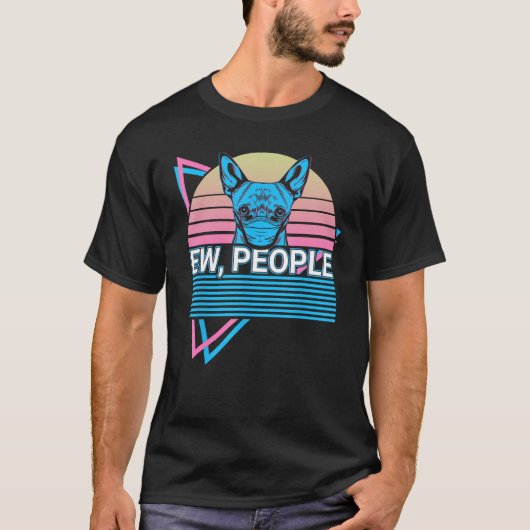 T-shirt Chihuahua Lover Retro Ew, People (Devant)