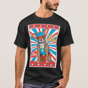 T-shirt Chihuahua Luchador Poster de lutte Lucha Chien