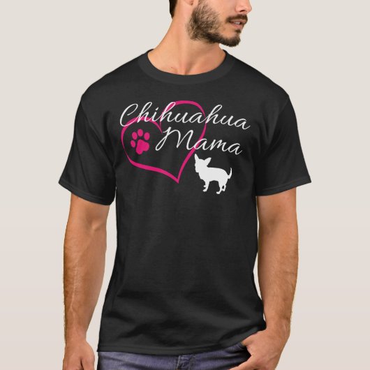 T-shirt Chihuahua Mama (Devant)