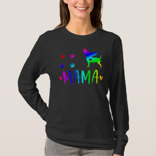 T-shirt Chihuahua Mama Amour coloré