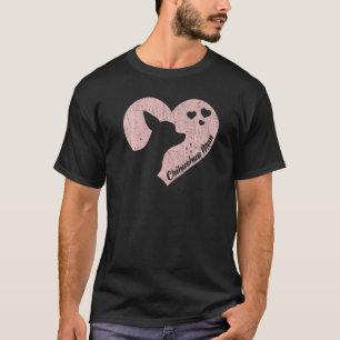 T-shirt Chihuahua Mama Maman Chien Saint Valentin Fête des