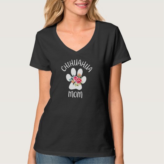 T-shirt Chihuahua Maman (Devant)