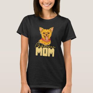 T-shirt Chihuahua Maman Animal Pup Puppy Pet Chien Chien P