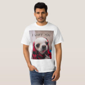 T-shirt Chihuahua mignon Je vous jure que vous aimez Valen (Devant entier)