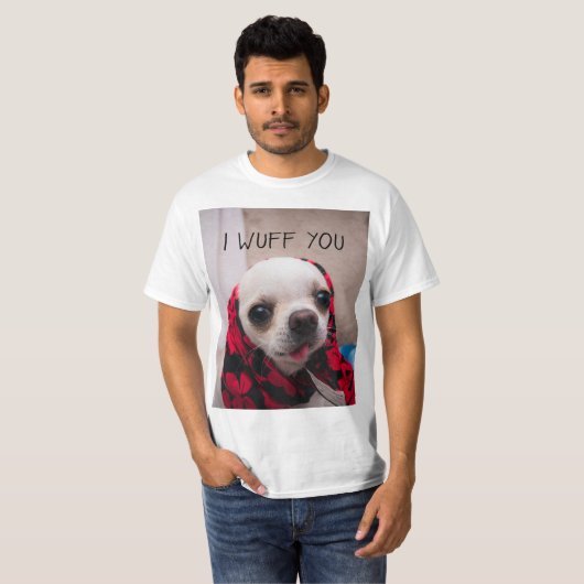 T-shirt Chihuahua mignon Je vous jure que vous aimez Valen (Devant entier)