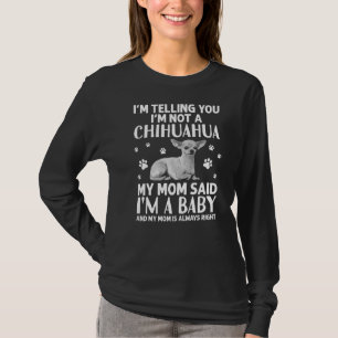 T-shirt Chihuahua mignonne pour les femmes maman chien rac