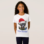 T-Shirt Chihuahua Noël (Devant entier)