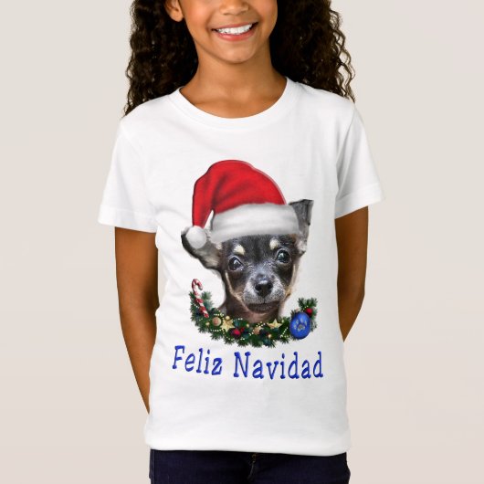 T-Shirt Chihuahua Noël (Devant)