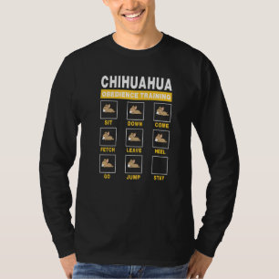 T-shirt Chihuahua Obedience Training Guide de chien à l'in