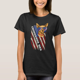 T-shirt Chihuahua Papa Chien 4 juillet patriotique
