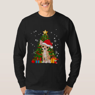 T-shirt Chihuahua Père Noël sapin de Noël Pyjama Chien cla