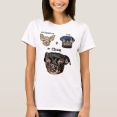 T-shirt Chihuahua Plus Carlin est égal à Chien Chien Chien (Devant)