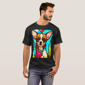 T-shirt Chihuahua - Pop en verre tendu Art_5 (Devant entier)