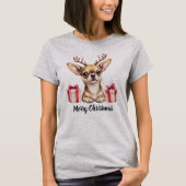 T-shirt Chihuahua Reindeer (Devant)