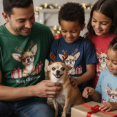 T-shirt Chihuahua Reindeer