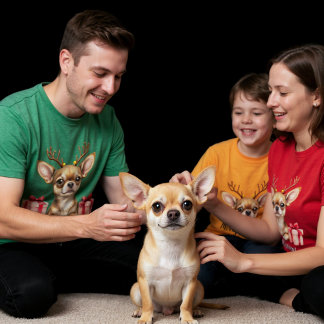 T-shirt Chihuahua Reindeer