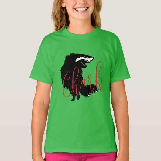 T-shirt Chihuahua + requin = Chark (Devant)