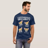 T-shirt Chihuahua Sécurité Funny Chiwawa Amoureux des chie (Devant entier)