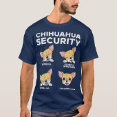 T-shirt Chihuahua Sécurité Funny Chiwawa Amoureux des chie (Devant)