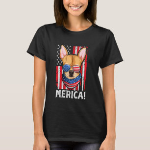 T-shirt Chihuahua Usa Patriotic Dog Appareils, Drapeau Amé