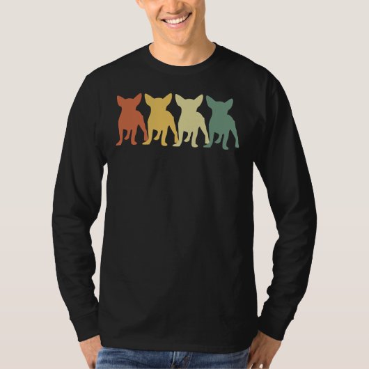 T-shirt Chihuahua Vintage Retro (Devant)