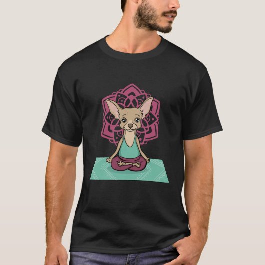 T-shirt Chihuahua Yoga (Devant)