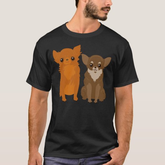 T-shirt Chihuahuas Brown (Devant)