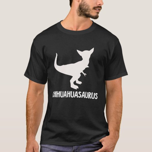 T-shirt Chihuahuasaurus   for chihuahua rex (Devant)