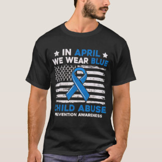 T-shirt Child Abuse Prevention Flag Child Abuse Awareness 