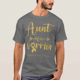 T-shirt Childhood Cancer Awareness Aunt Of A Warrior