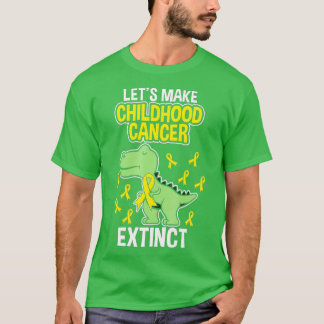 T-shirt Childhood Cancer Extinction Dinosaur Dino Pediatri