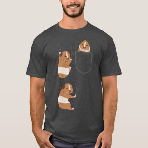 T-shirt Children's Guinée Pigs in Chest Pocket Clothing Gi
