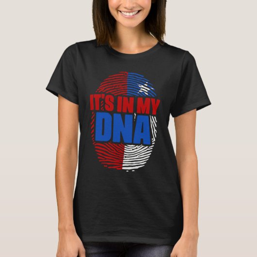 T-shirt Chile DNA Country Flag Citizenship Hispanic Race C (Devant)