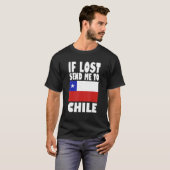 T-shirt Chile Flag Design If lost send me to Chile (Devant entier)