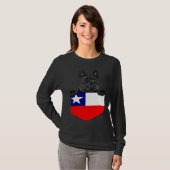 T-shirt Chile Flag Scottish Terrier Dog In Pocket (Devant entier)