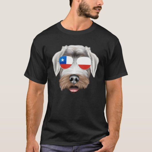 T-shirt Chilean Flag Sealyham Terrier Dog Chile Pocket (Devant)