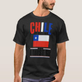 T-shirt Chili Chili Chili Chili Drapeau Le Chili Appelle E (Devant)
