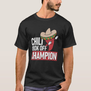 T-shirt Chili Cook Off Champion Dab Pepper Fun Off Enthusi