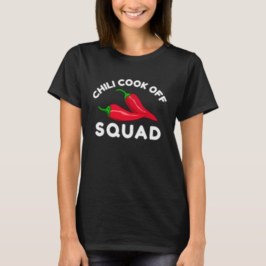T-shirt Chili Cook Off Squad Chili Contest With Red Pepper (Devant)