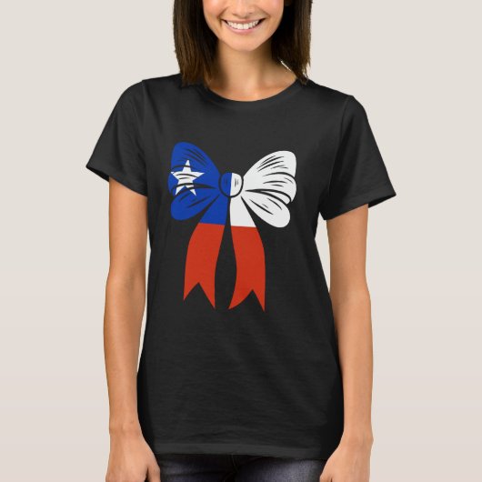 T-shirt Chili Coquette Bow mignonne Dainty Ribbon Drapeau  (Devant)