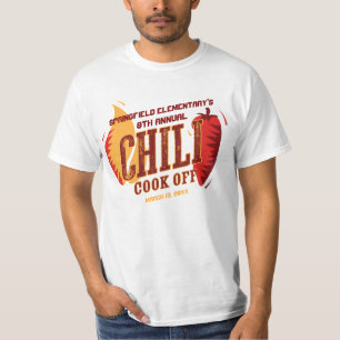 T-shirt Chili Cuisinière  Concours de cuisine barbecue