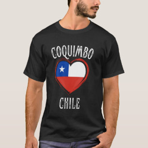 T-shirt Chili Drapeau Coeur Coquimbo Ville
